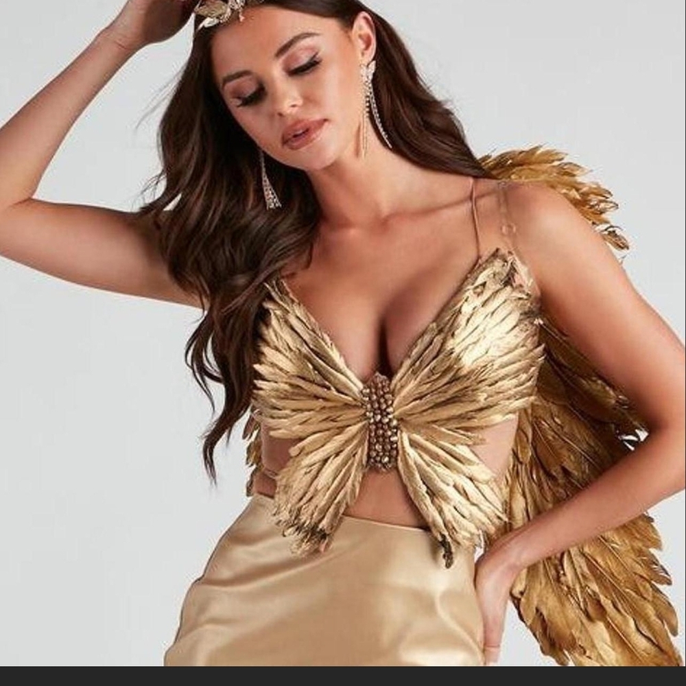 Windsor Gold Embellished Cut Out Camisole